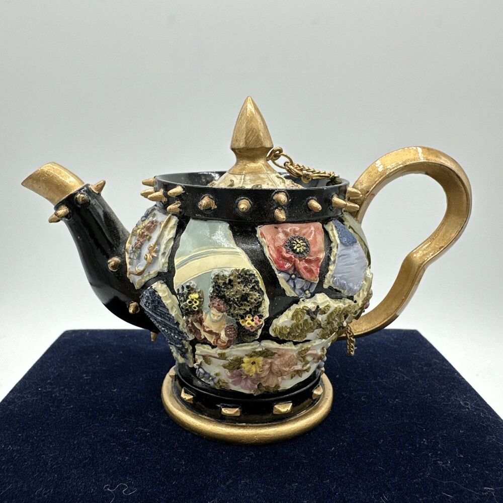 Nini VIENNA Miniature Teapot Figurine Trinket Box Tea Pot